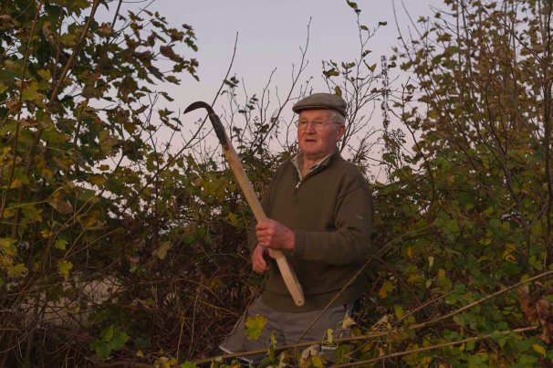 Otto Westphahl,  Altbauer aus Belau in Schleswig-Holstein.