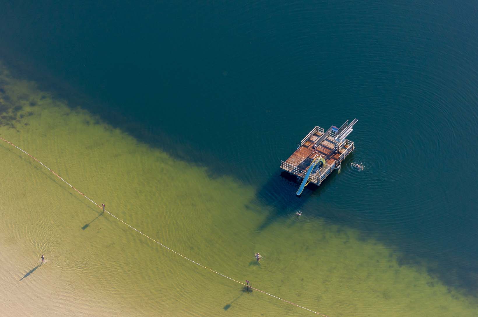 Luftbild von Endmoraenen auf dem Geestruecken