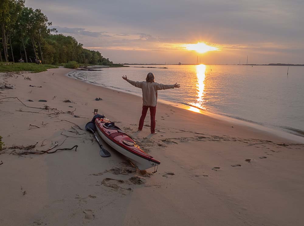 Elbe river near Blankenese