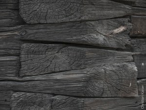 Wood connection to scrap wood house